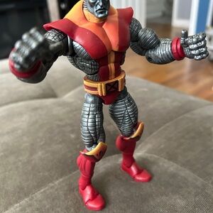 Steel Armored Action Figure in Red and Silver - Collectible Kids Toy